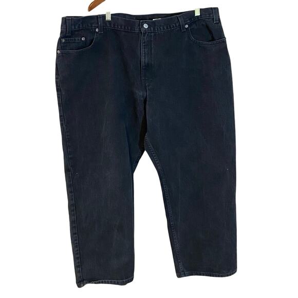 Vintage Levi’s 577 Stovepipe Loose Fit Jeans Black USA Made Women’s plus size 24 - Picture 2 of 8